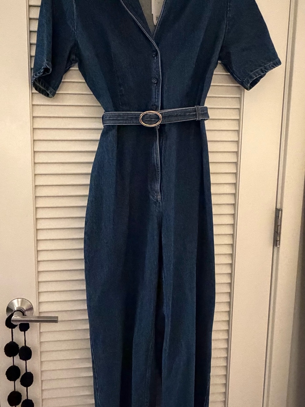 [TAGS ON] & Other Stories Indigo Denim Midi Shirt Dress with Belt